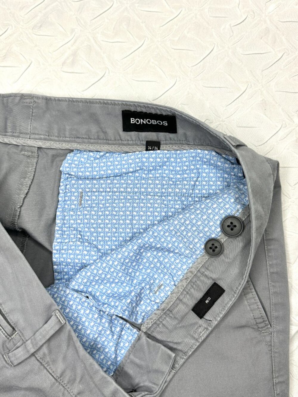 Bonobos Lot of 4 Lightweight Stretch Slim Chinos Size 34 Preppy Classic Workwear - Picture 9 of 13